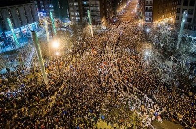 Huge crowd in Bilbao in favor of Basque peace process